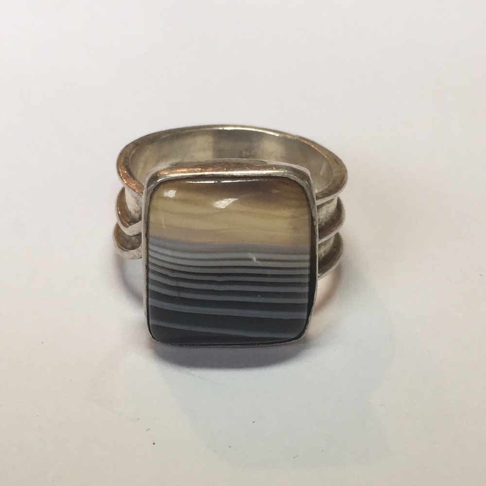 Adjustable Agate Ring - image 3